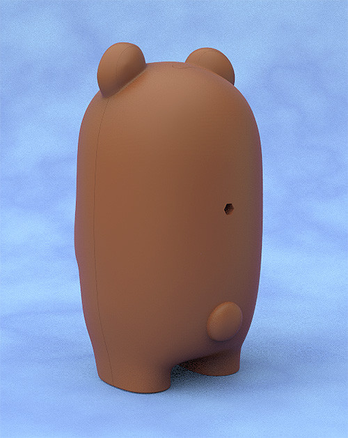 Nendoroid More Face Parts Case for Nendoroid Figures Brown Bear-2893