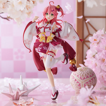 From the popular VTuber group "hololive production" comes a POP UP PARADE figure of the elite shrine maiden Sakura Miko!