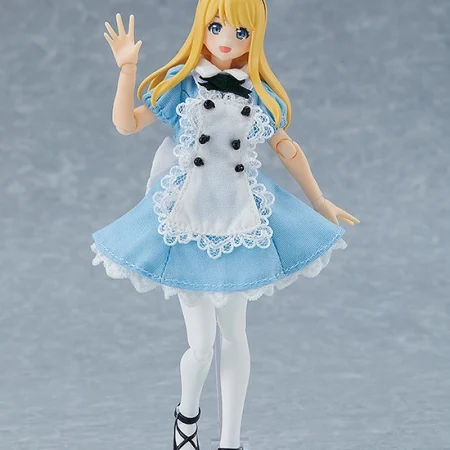 figma Female Body (Alice) with Dress + Apron Outfit