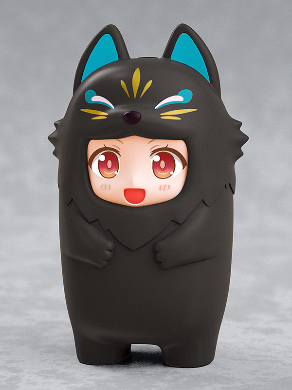 Nendoroid More Kigurumi Face Parts Case Black Kitsune