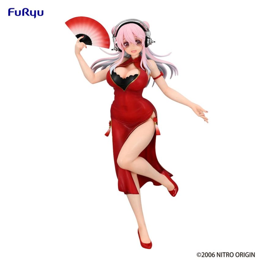 Super Sonico Trio-Try-iT PVC Statue China Dress Ver.