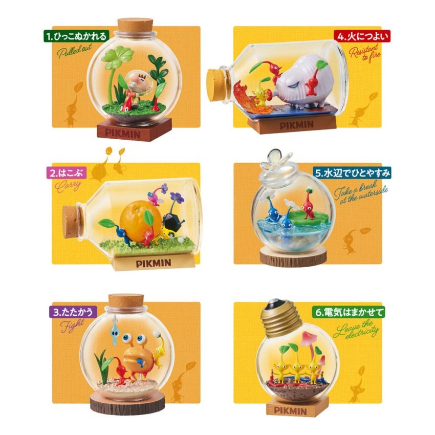 Pikmin Mini Figures 6 cm Terrarium Collection Display