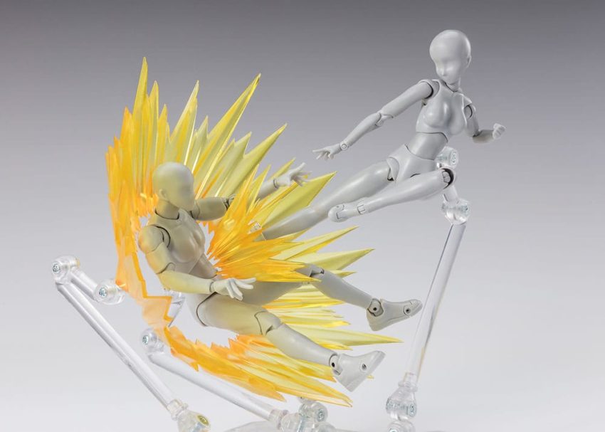 Tamashii Effect Action Figure Accessory Shock Impact Yellow Ver. for S.H.Figuarts