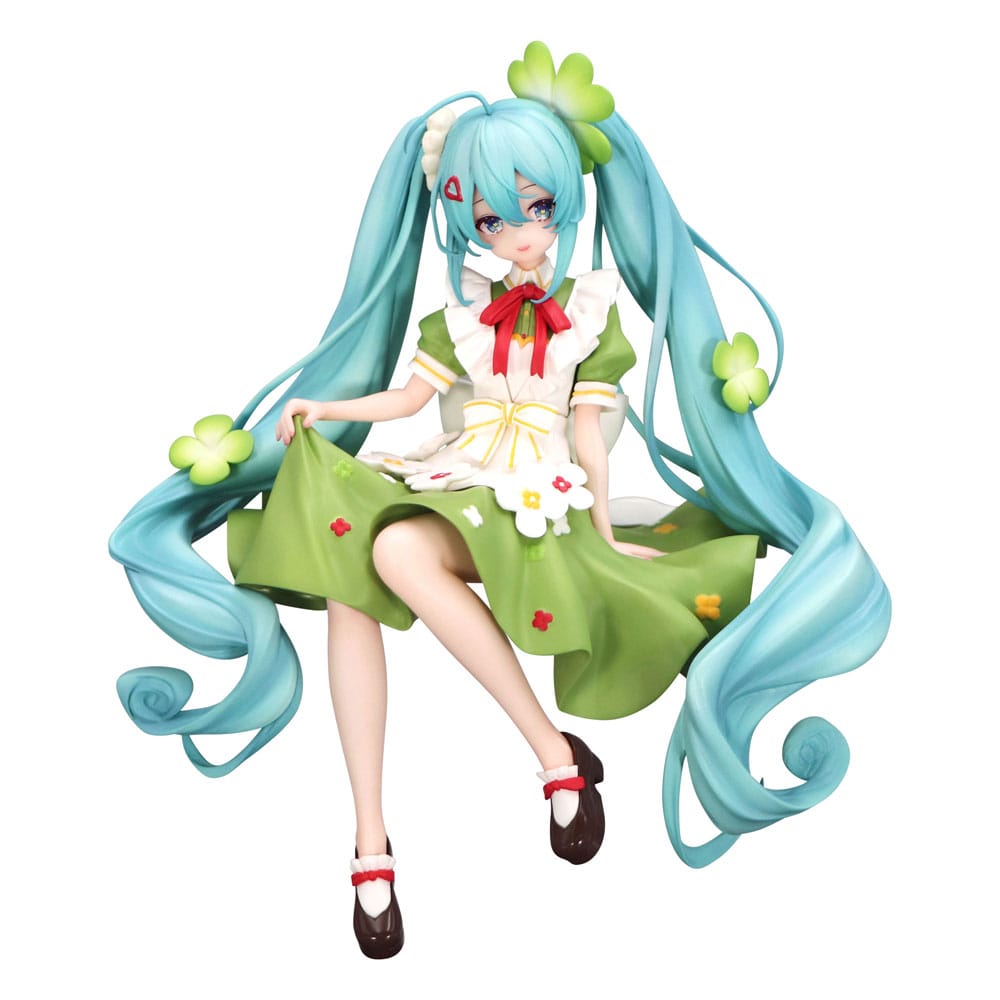 Hatsune Miku Noodle Stopper PVC Statue Flower Fairy Clover 15 cm