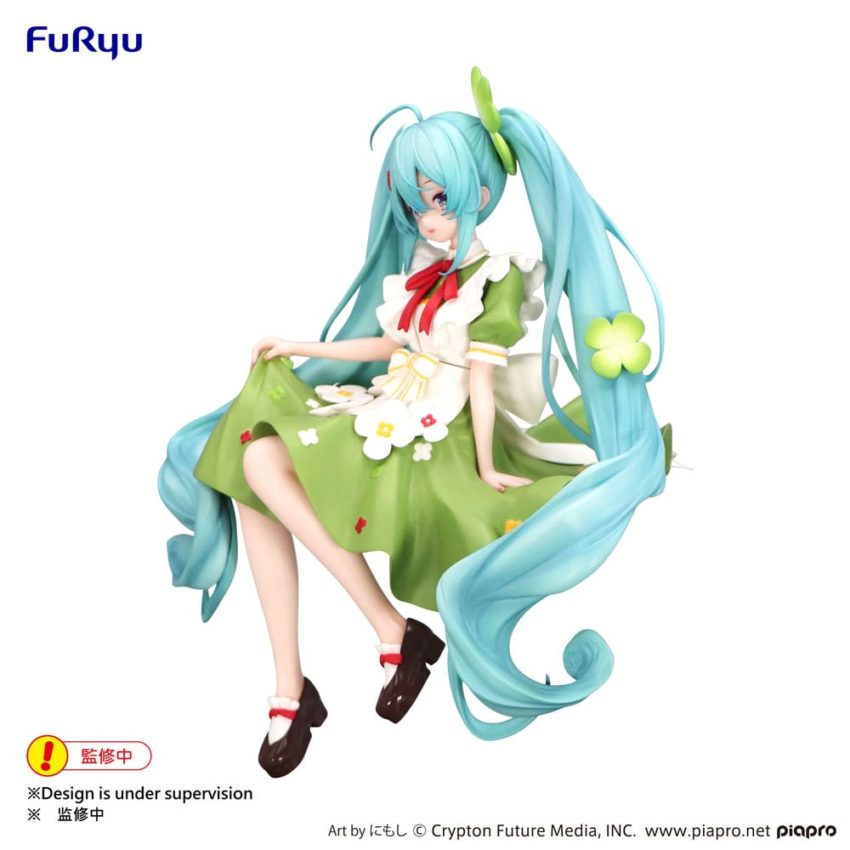 Hatsune Miku Noodle Stopper PVC Statue Flower Fairy Clover 15 cm