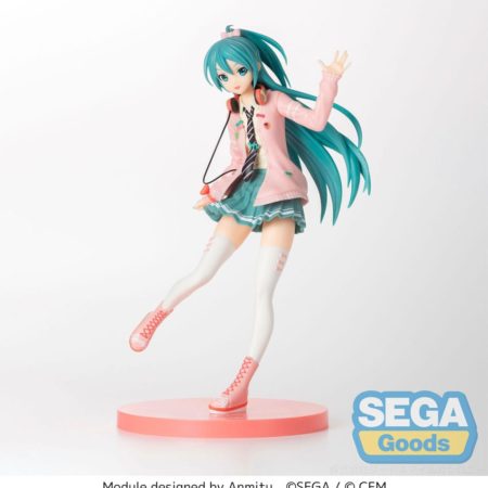 Hatsune Miku Project DIVA Arcade SPM PVC Statue Hatsune Miku Ribbon Girl 24 cm