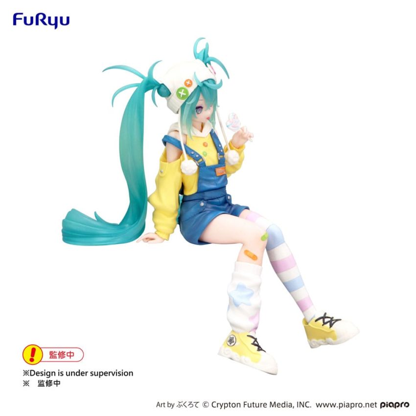 Hatsune Miku Noodle Stopper PVC Statue Hatsune Miku Lollipop 15 cm