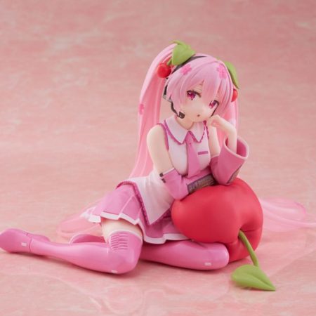 Hatsune Miku PVC Statue Desktop Cute Figure Sakura Miku Cherry Cushion Ver. 13 cm