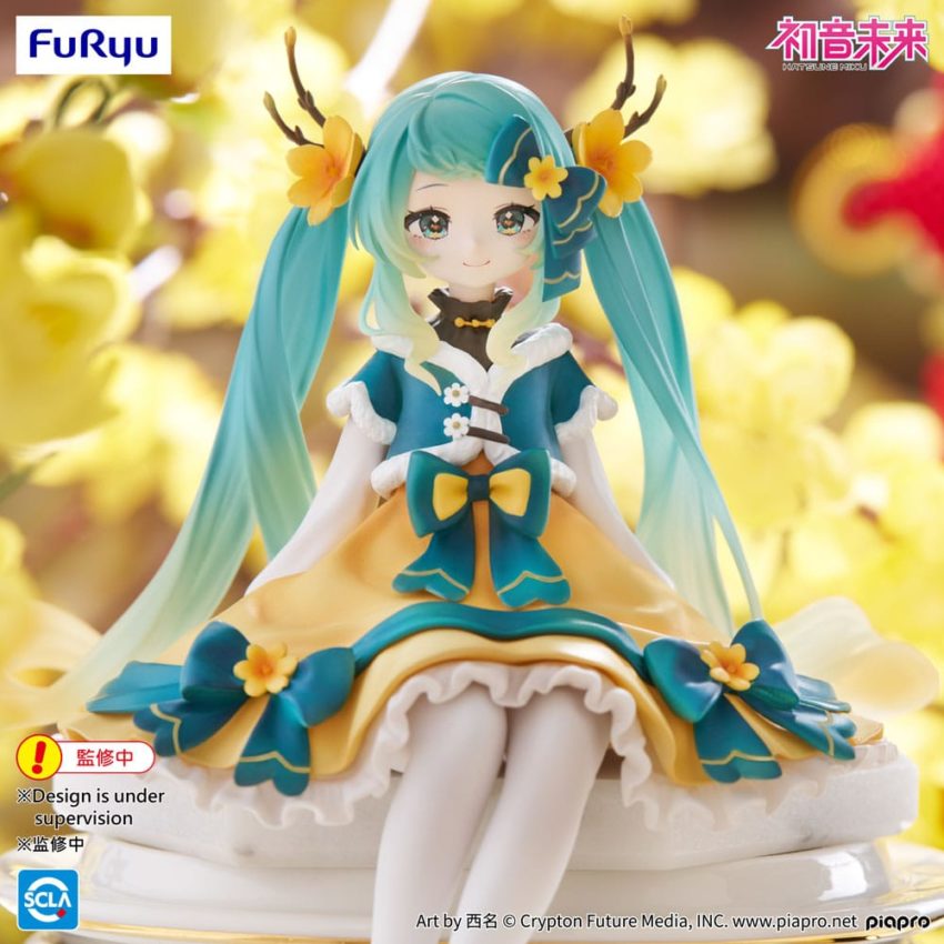 Hatsune Miku Noodle Stopper PVC Statue Hatsune Miku 2025 Chinese New Year Ver. 14 cm