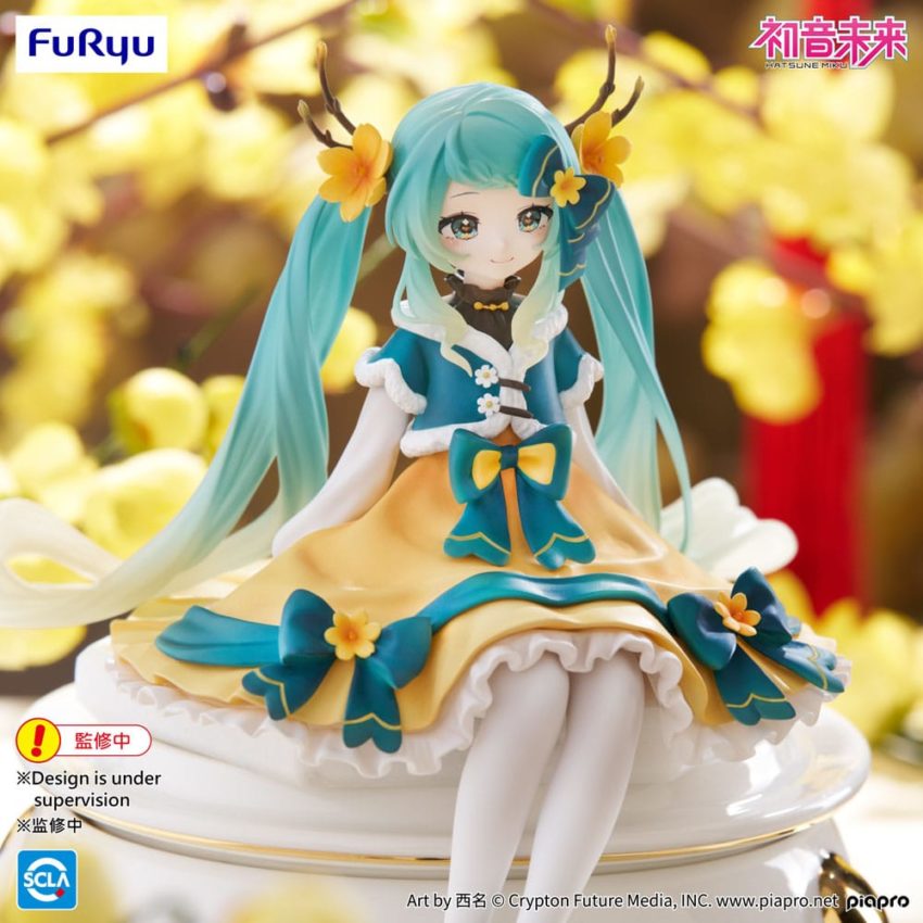 Hatsune Miku Noodle Stopper PVC Statue Hatsune Miku 2025 Chinese New Year Ver. 14 cm