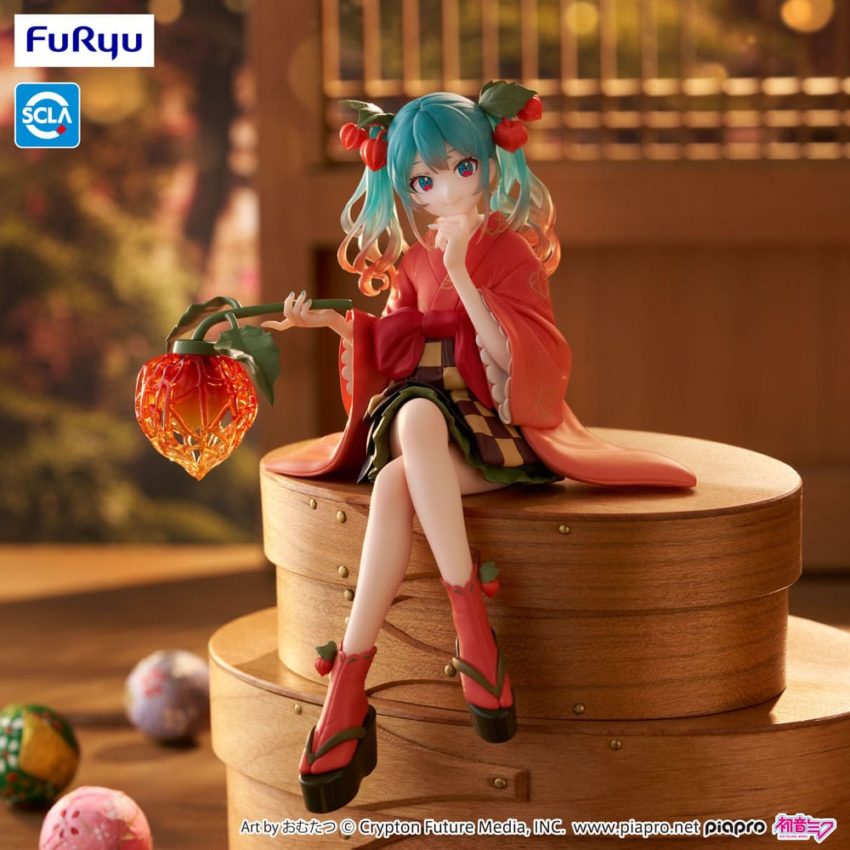 Hatsune Miku Noodle Stopper PVC Statue Flower Fairy Winter Cherry 15 cm