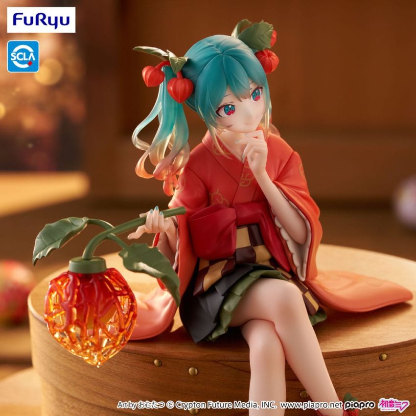 Hatsune Miku Noodle Stopper PVC Statue Flower Fairy Winter Cherry 15 cm