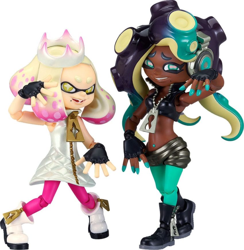 Splatoon 2 Figma Action Figures Off the Hook Pearl & Marina 9 - 10 cm