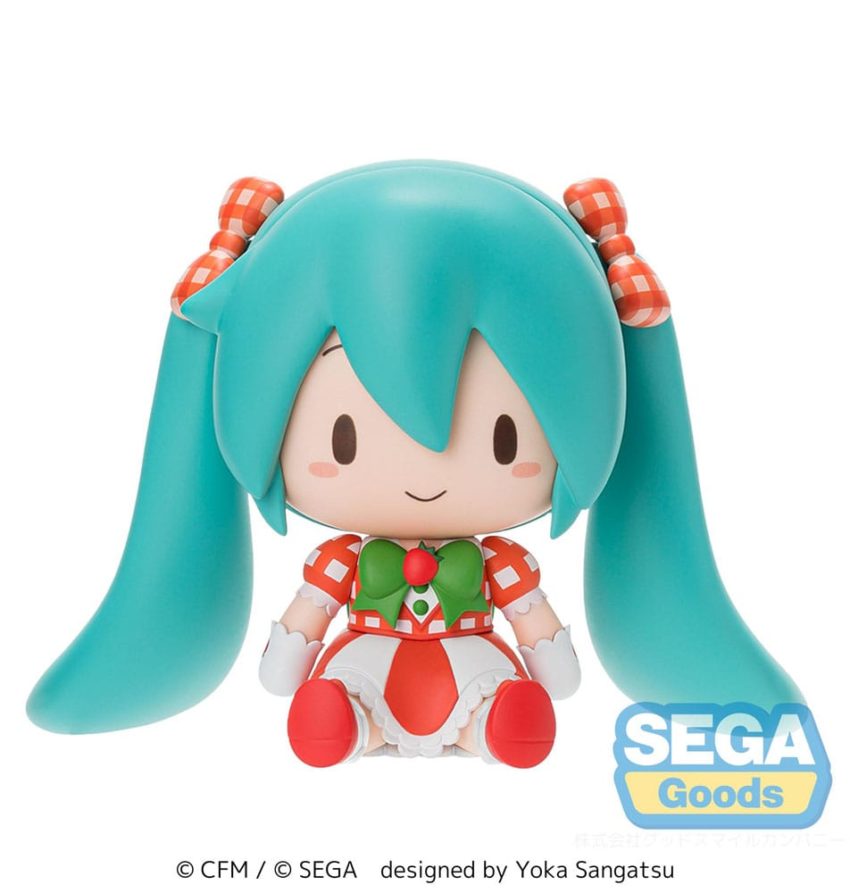 Character Vocal Series 01: Hatsune Miku Fuwa Petit Chibi Figure Hatsune Miku x Love and Berry Dress Up and Dance! Lovely Strawberry 8 cm