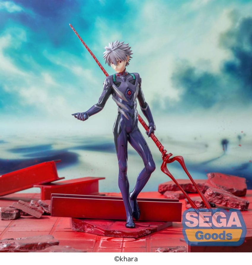 Evangelion: 3.0+1.0 Thrice Upon a Time Luminasta PVC Statue Kaworu Nagisa x Spear of Longinus 21 cm