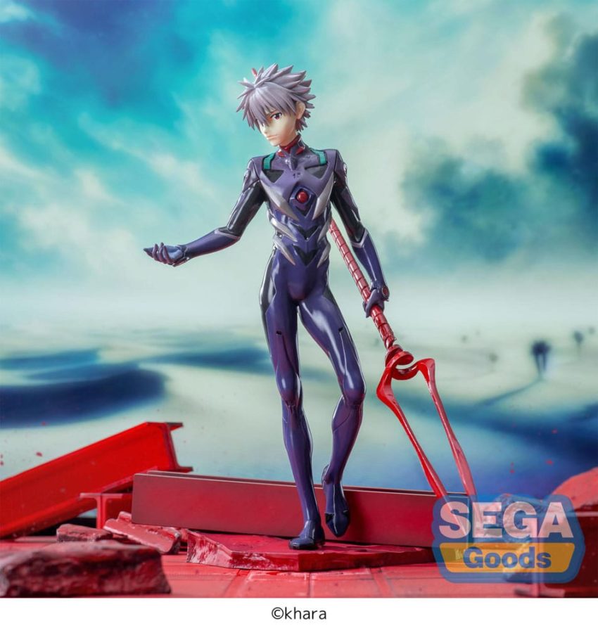 Evangelion: 3.0+1.0 Thrice Upon a Time Luminasta PVC Statue Kaworu Nagisa x Spear of Longinus 21 cm