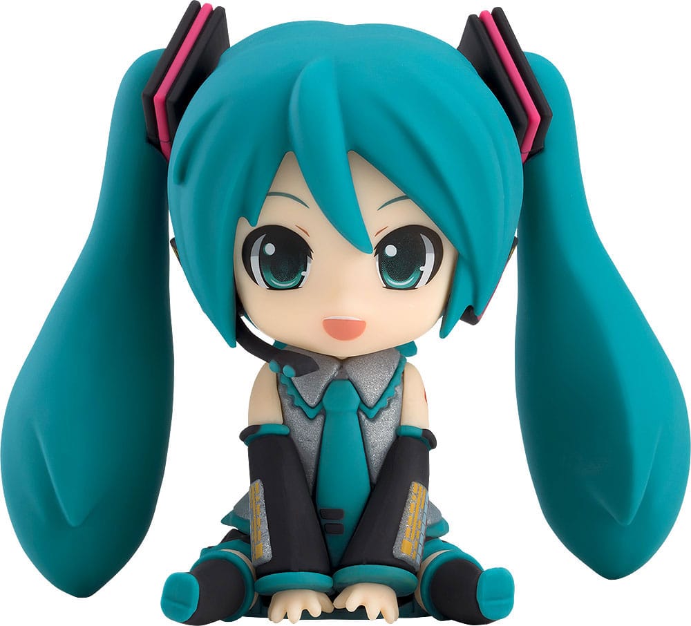 Character Vocal Series 01: Hatsune Miku Piapro Characters Rubber Mascot Nendroid Plus Mini Figure Hatsune Miku 8 cm by Good Smile Company - Character Vocal Series