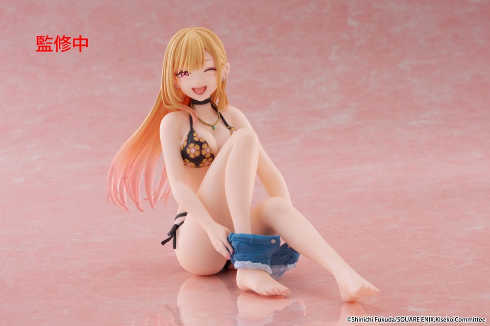 My Dress-Up Darling PVC Statue Desktop Cute Figure Marin Kitagawa Measured Swimsuit Ver. 13 cm by Taito Prize - My Dress-Up Darling