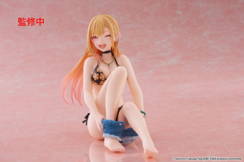 My Dress-Up Darling PVC Statue Desktop Cute Figure Marin Kitagawa Measured Swimsuit Ver. 13 cm by Taito Prize - My Dress-Up Darling