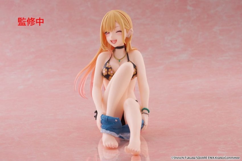 My Dress-Up Darling PVC Statue Desktop Cute Figure Marin Kitagawa Measured Swimsuit Ver. 13 cm by Taito Prize - My Dress-Up Darling