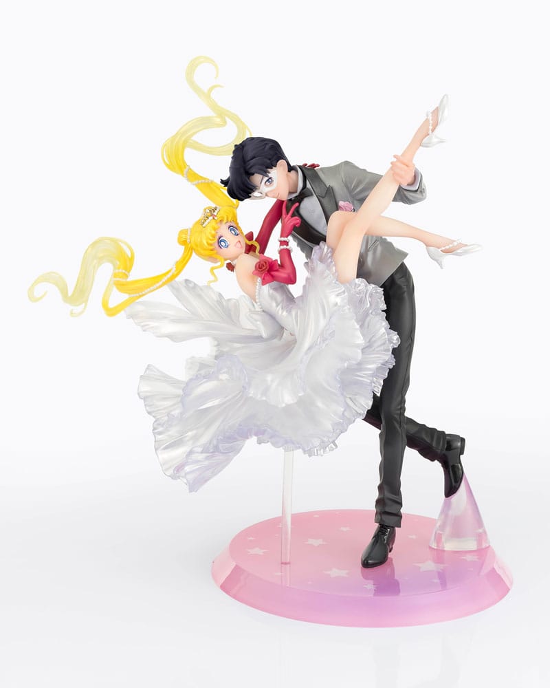 Sailor Moon FiguartsZERO Chouette PVC Statue Usagi & Tuxedo Mask Moonlight Glow Edition 24 cm by Bandai Tamashii Nations - Sailor Moon