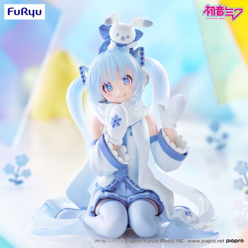 Hatsune Miku Noodle Stopper PVC Statue Snow Miku Sky Town 10th Ver. 15 cm by Furyu - Hatsune Miku