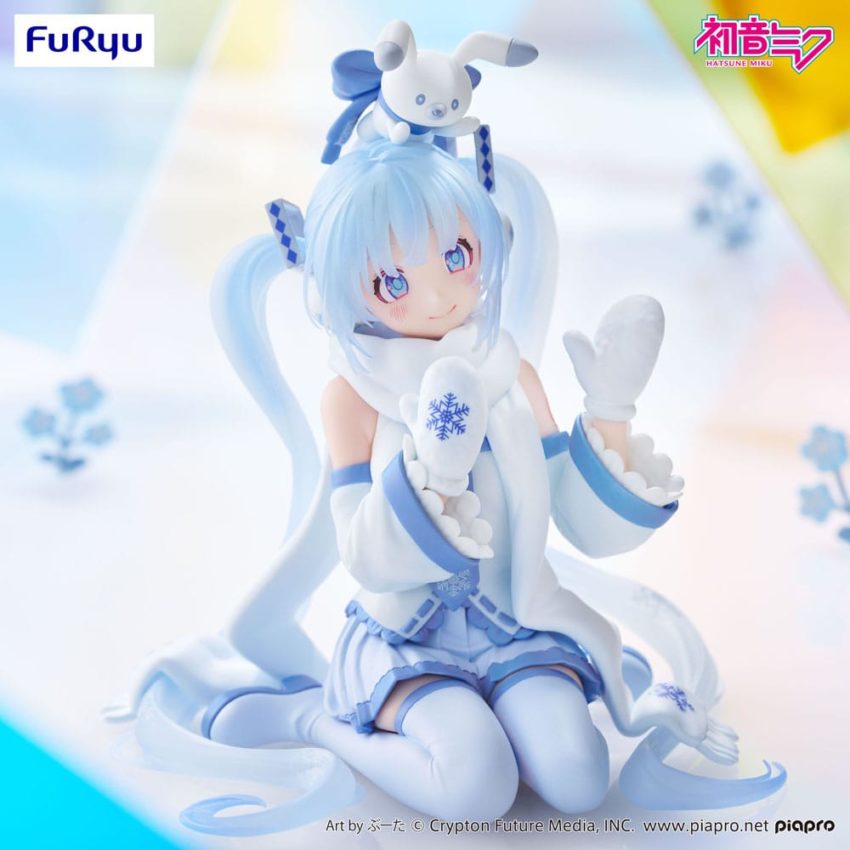 Hatsune Miku Noodle Stopper PVC Statue Snow Miku Sky Town 10th Ver. 15 cm by Furyu - Hatsune Miku
