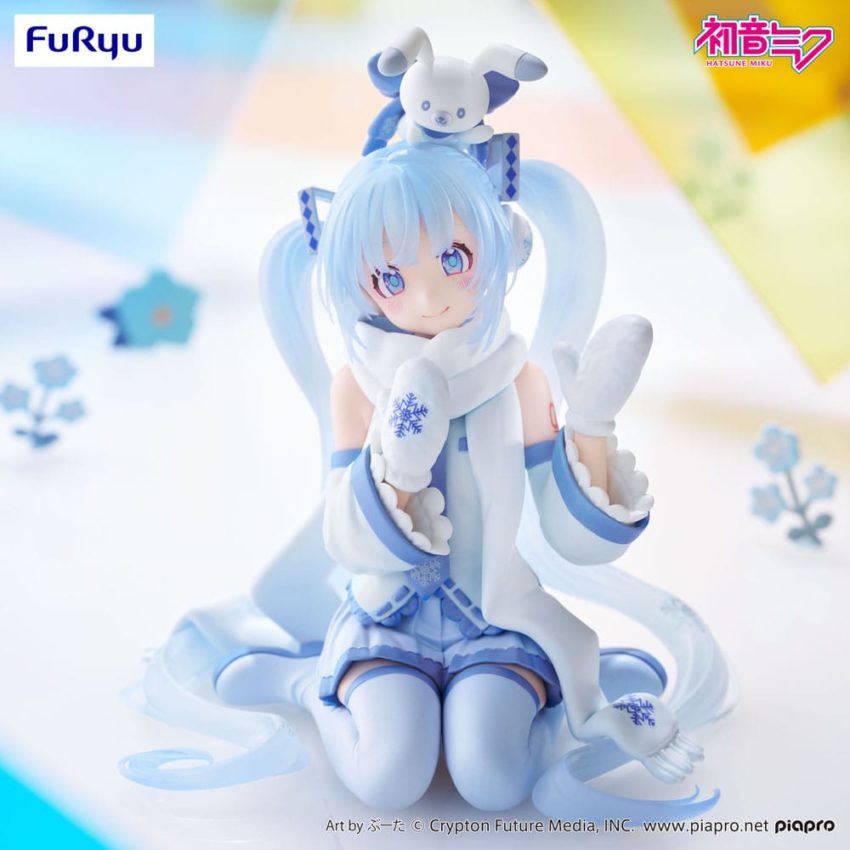 Hatsune Miku Noodle Stopper PVC Statue Snow Miku Sky Town 10th Ver. 15 cm by Furyu - Hatsune Miku
