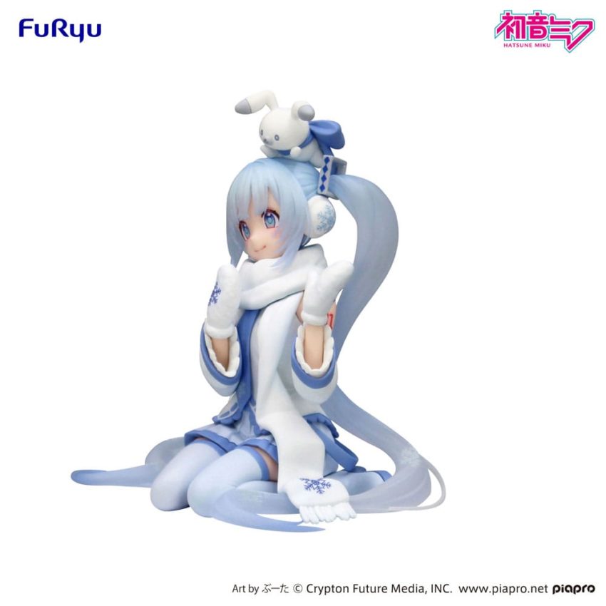 Hatsune Miku Noodle Stopper PVC Statue Snow Miku Sky Town 10th Ver. 15 cm by Furyu - Hatsune Miku