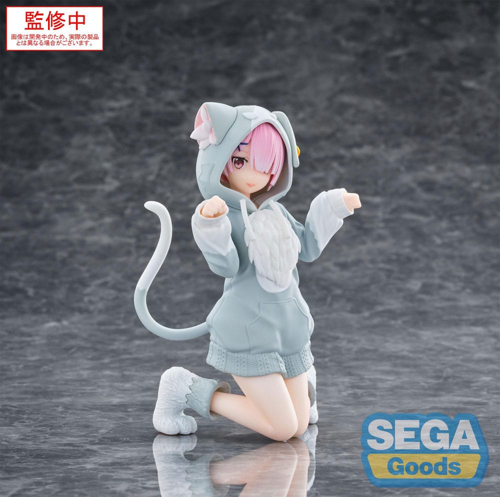 Re:Zero Starting Life in Another World Yumemirize PVC Statue Ram Mofumofu Pack 11 cm by Sega - Re