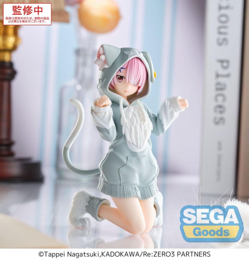 Re:Zero Starting Life in Another World Yumemirize PVC Statue Ram Mofumofu Pack 11 cm by Sega - Re