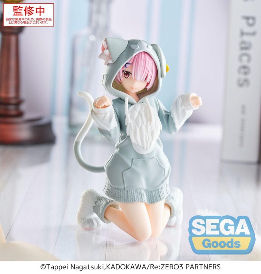 Re:Zero Starting Life in Another World Yumemirize PVC Statue Ram Mofumofu Pack 11 cm by Sega - Re