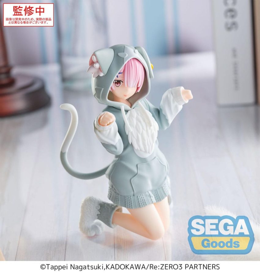 Re:Zero Starting Life in Another World Yumemirize PVC Statue Ram Mofumofu Pack 11 cm by Sega - Re