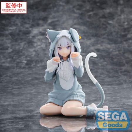 Re:Zero Starting Life in Another World Yumemirize PVC Statue Emilia Mofumofu Pack 11 cm by Sega - Re