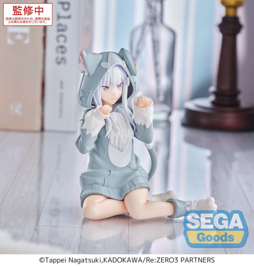 Re:Zero Starting Life in Another World Yumemirize PVC Statue Emilia Mofumofu Pack 11 cm by Sega - Re