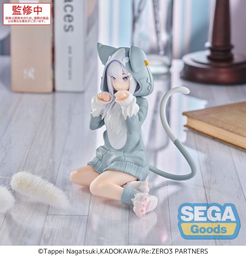 Re:Zero Starting Life in Another World Yumemirize PVC Statue Emilia Mofumofu Pack 11 cm by Sega - Re