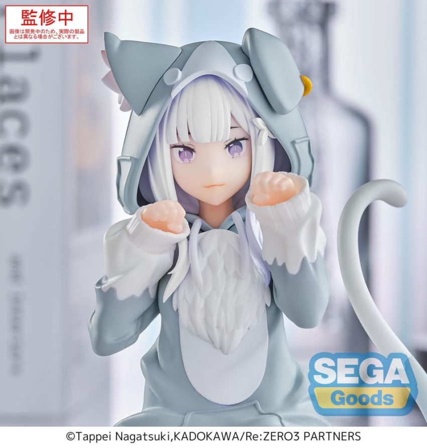 Re:Zero Starting Life in Another World Yumemirize PVC Statue Emilia Mofumofu Pack 11 cm by Sega - Re