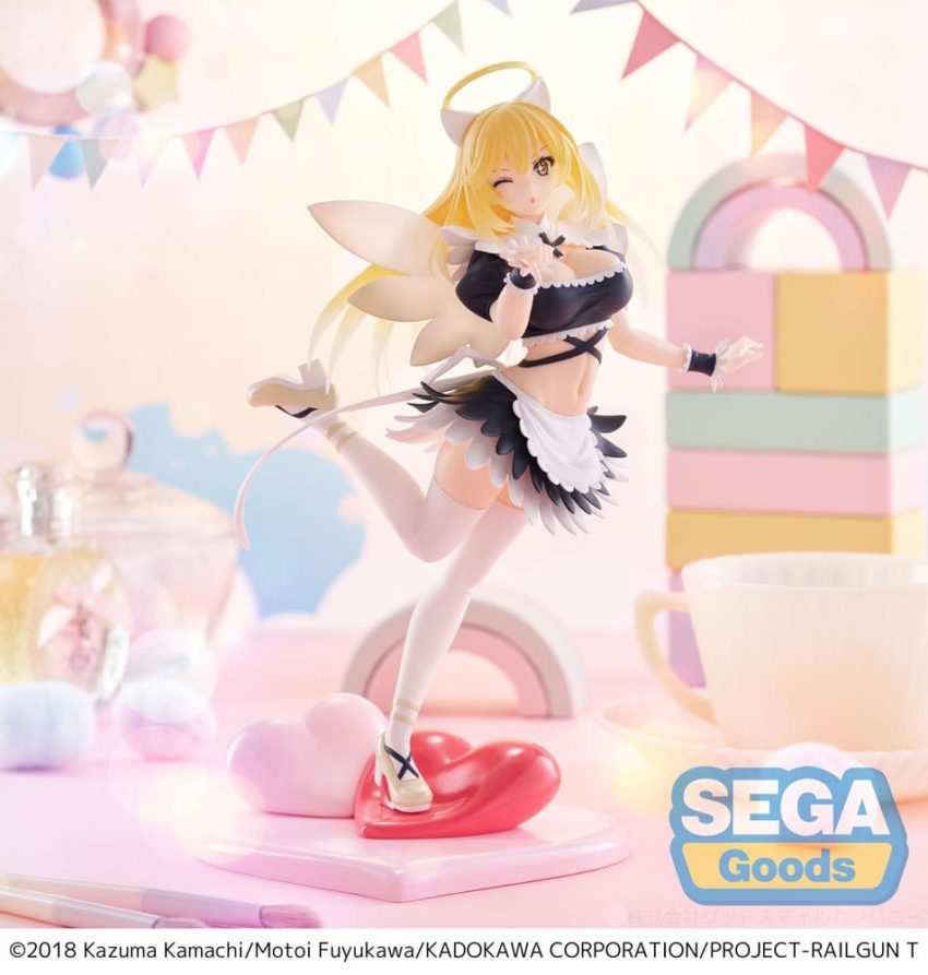 A Certain Scientific Railgun T Luminasta PVC Statue Misaki Shokuhou Fallen Angel Maid 20 cm by Sega - A Certain Scientific