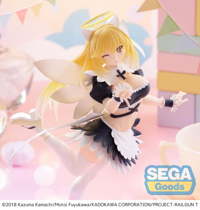 A Certain Scientific Railgun T Luminasta PVC Statue Misaki Shokuhou Fallen Angel Maid 20 cm by Sega - A Certain Scientific