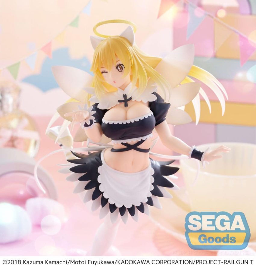 A Certain Scientific Railgun T Luminasta PVC Statue Misaki Shokuhou Fallen Angel Maid 20 cm by Sega - A Certain Scientific