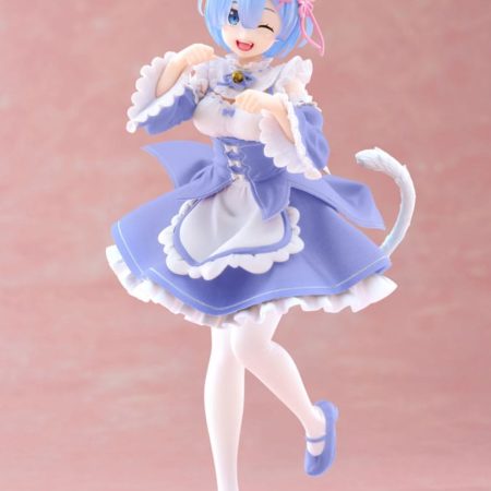Re:Zero Starting Life in Another World Coreful PVC Statue Rem Cat Maid Ver. Renewal 18 cm by Taito Prize - Re