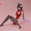 Overlord PVC Statue Desktop Cute Figure Albedo Chinese Dress Ver. Renewal 13 cm by Taito Prize - Overlord