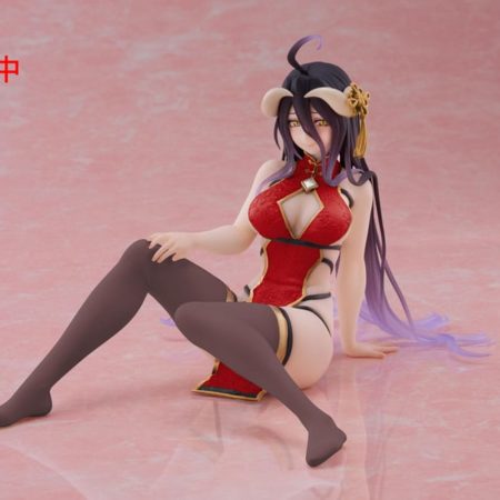 Overlord PVC Statue Desktop Cute Figure Albedo Chinese Dress Ver. Renewal 13 cm by Taito Prize - Overlord
