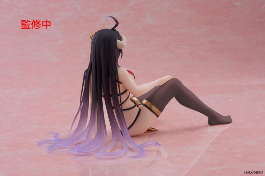 Overlord PVC Statue Desktop Cute Figure Albedo Chinese Dress Ver. Renewal 13 cm by Taito Prize - Overlord