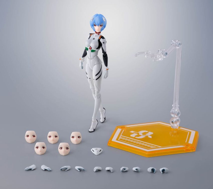 Neonm Genesis Evangelion S.H.Figuarts Action Figure Rei Ayanami 14 cm by Bandai Tamashii Nations - Evangelion