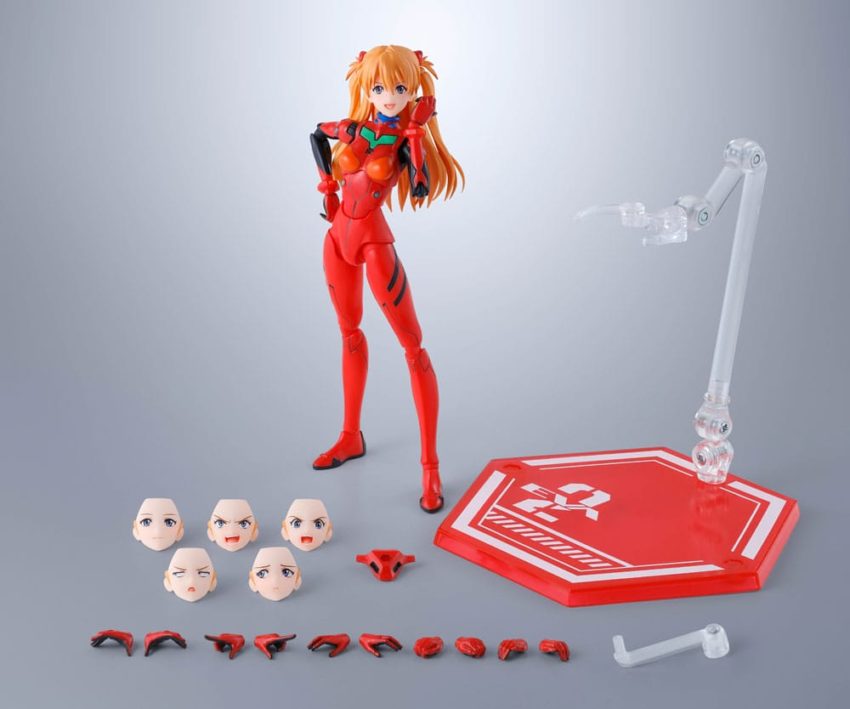 Neonm Genesis Evangelion S.H.Figuarts Action Figure Asuka Shikigami Langley 14 cm by Bandai Tamashii Nations - Evangelion