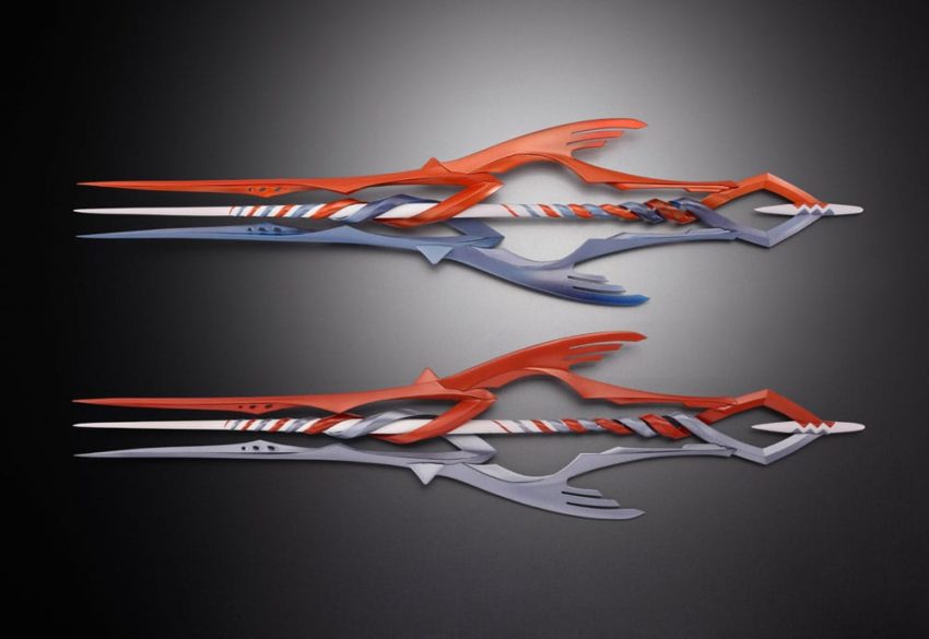 Neon Genesis Evangelion Metal Build Accessory Set 3 Spears Set for Eva 30th with the Spear Another Color by Bandai Tamashii Nations - Evangelion