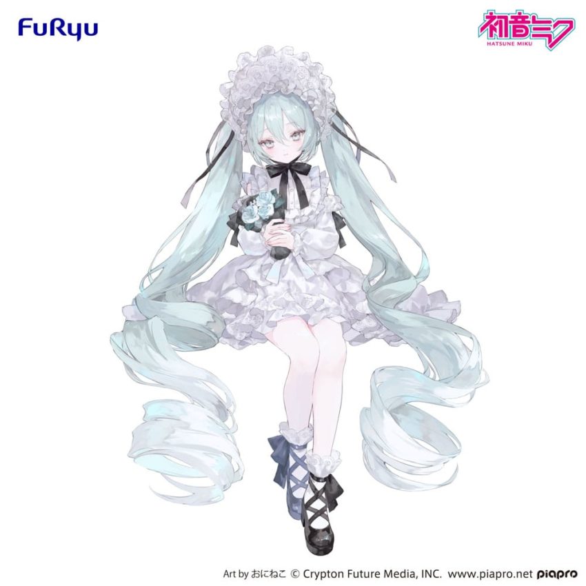 Hatsune Miku Noodle Stopper PVC Statue Vintage Doll Style 15 cm by Furyu - Hatsune Miku
