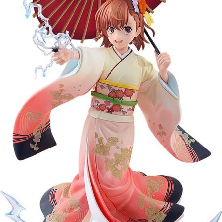 A Certain Scientific Railgun T Statue 1/7 Mikoto Misaka Furisode Kimono Ver. 28 cm by Kadokawa - A Certain Scientific