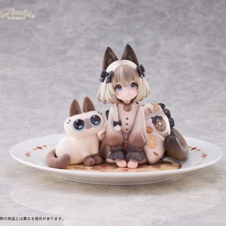 Decorated Life Collection PVC Statue Tea Time Cats x Siamese Cat Azuki-san Friendship Collaboration Exclusive Set 18 cm by Ribose - Decorated Life Collection